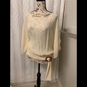 Blu pepper blousy créame top S